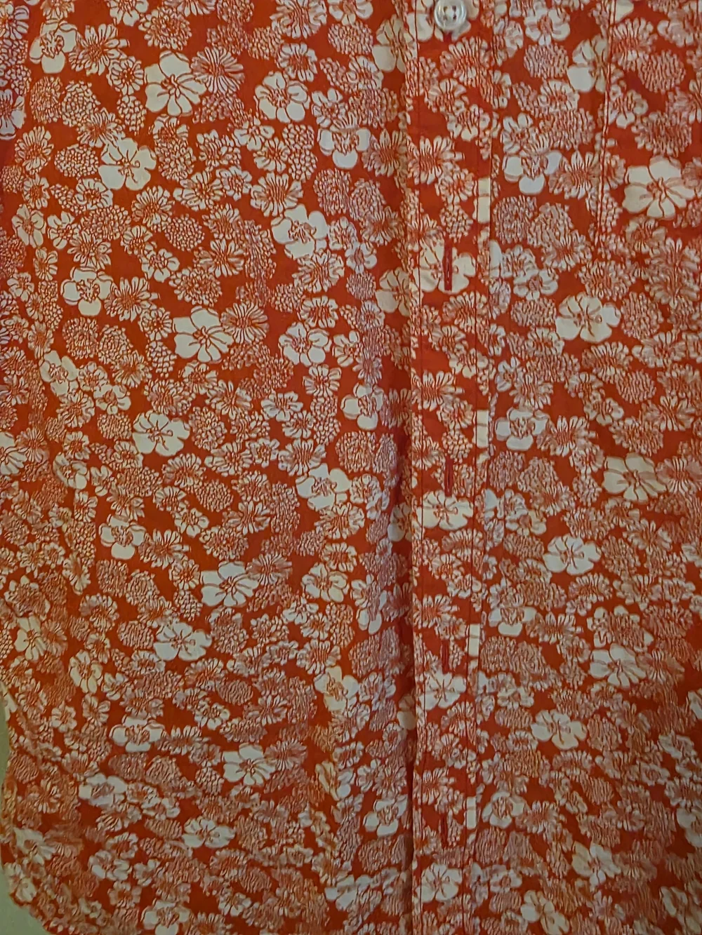 J. Crew Men’s Coral Floral Short-Sleeve Button-Down Shirt